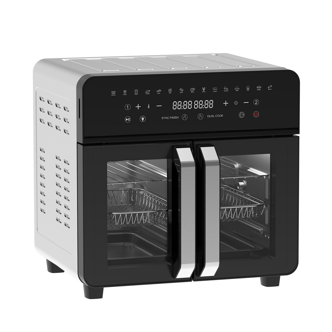 Dual Zone Heißluftfritteuse AFTO-2301DT 23L Schwarz