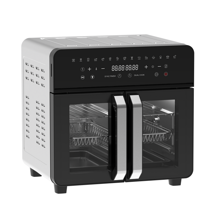 Dual Zone Heißluftfritteuse AFTO-2301DT 23L Schwarz