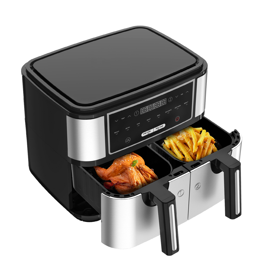 Dual Zone Heißluftfritteuse KDF-5515DTW 10L 2600W