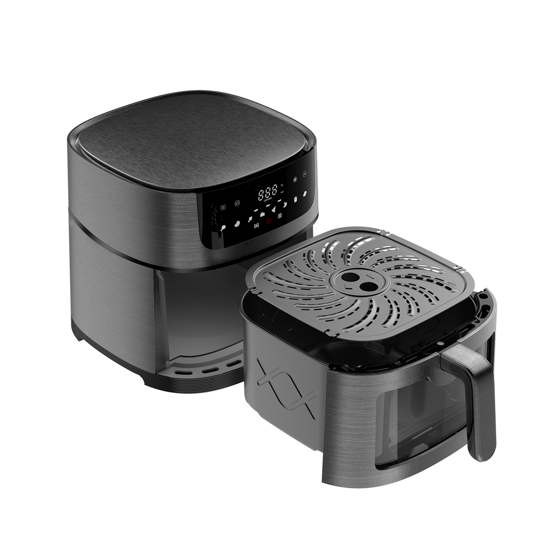 Heißluftfritteuse ZE-AF8007-A 9L XXL mit Sichtfenster, 1800W