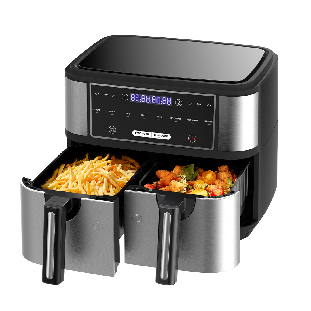 Dual Zone Heißluftfritteuse KDF-5515DTW 10L 2600W