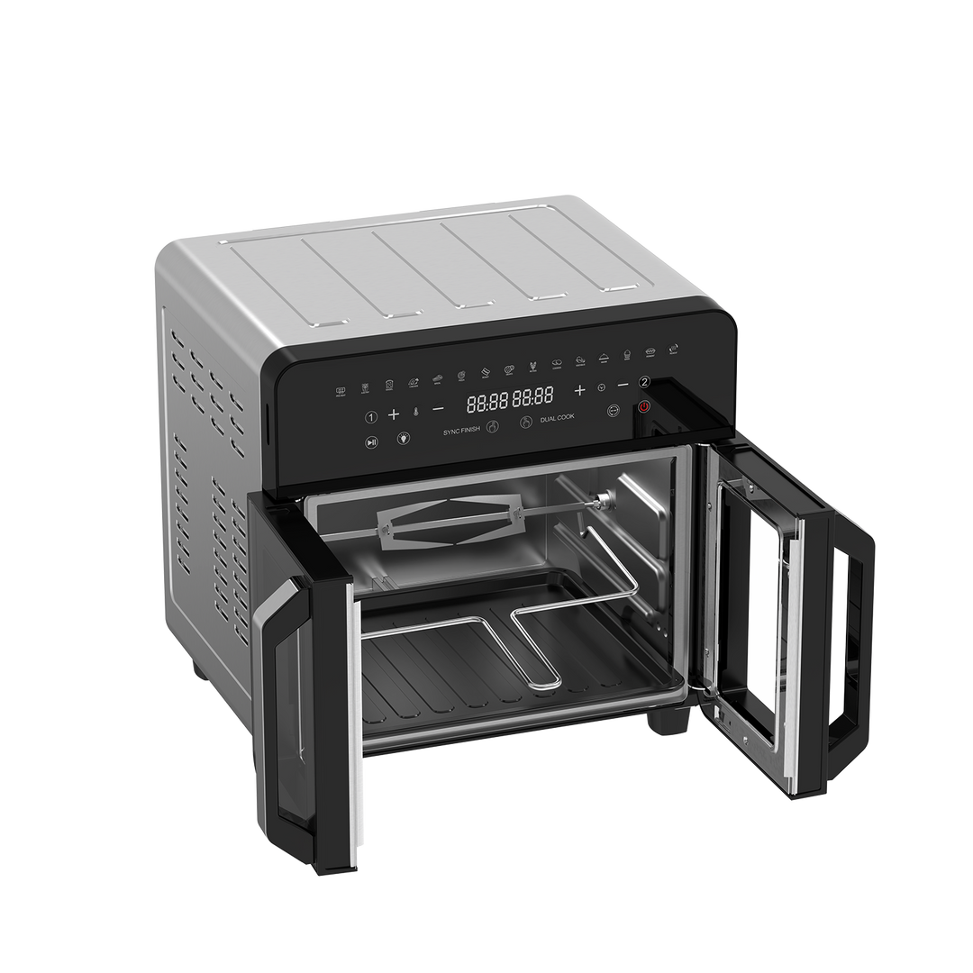 Dual Zone Heißluftfritteuse AFTO-2301DT 23L Schwarz