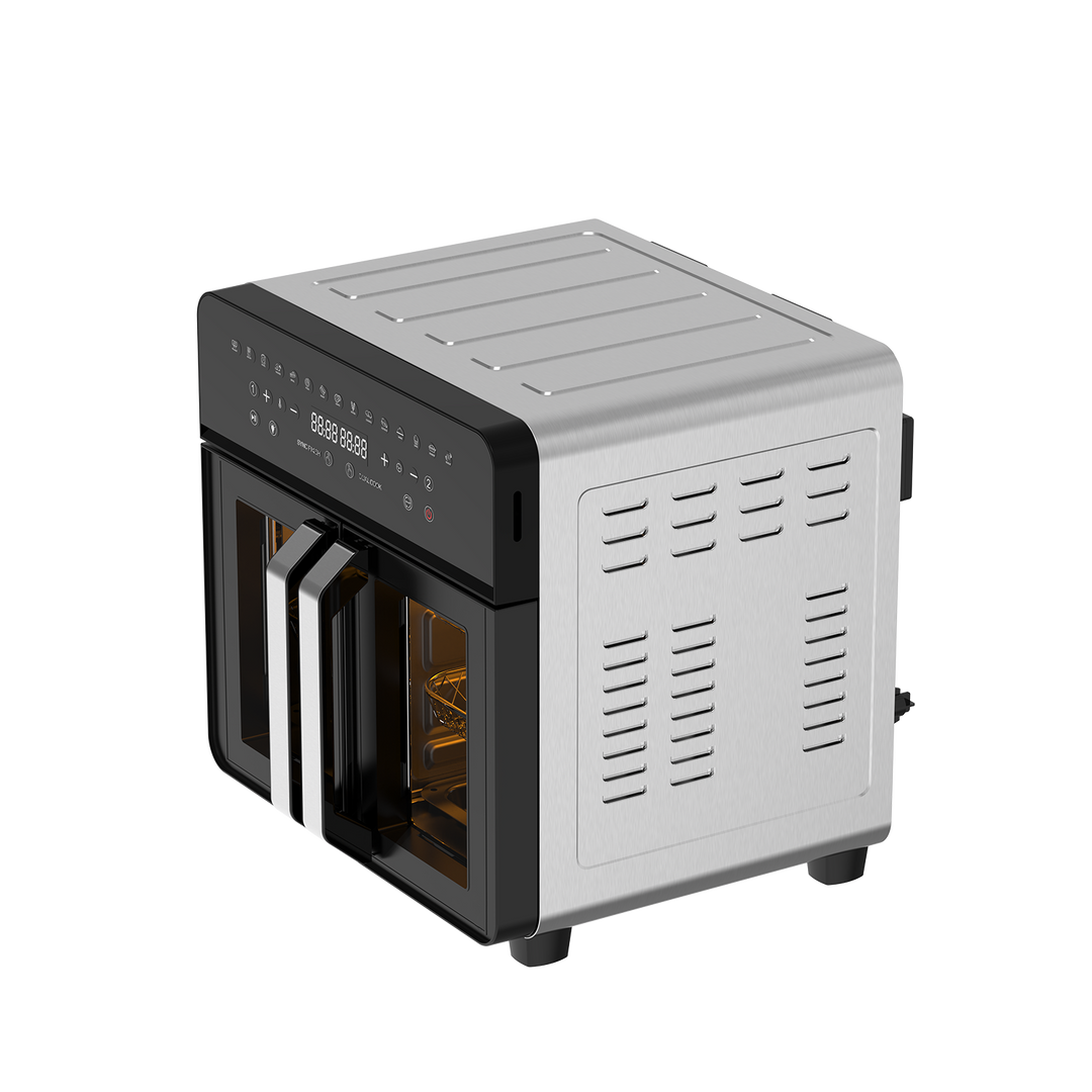 Dual Zone Heißluftfritteuse AFTO-2301DT 23L Schwarz