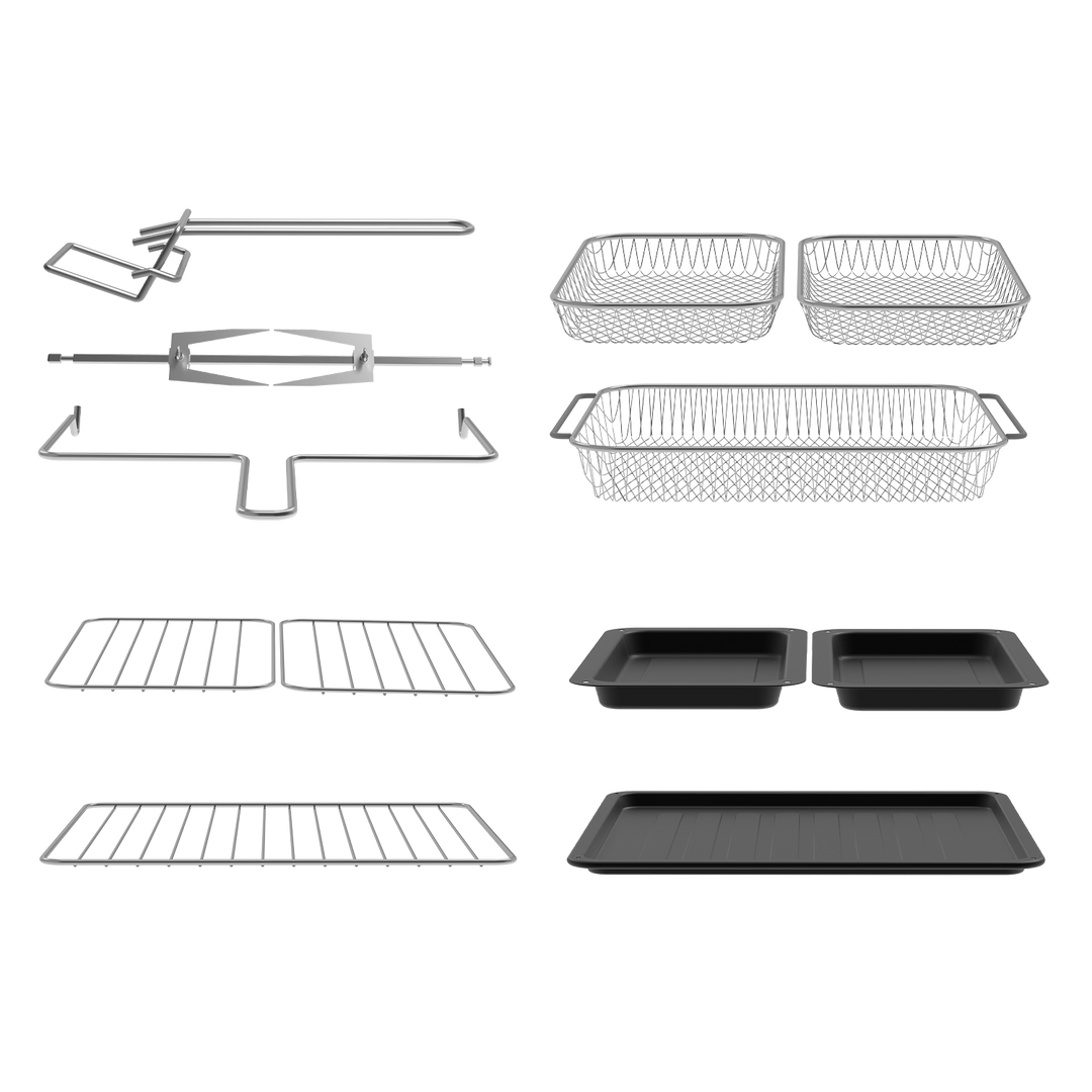 Dual Zone Heißluftfritteuse AFTO-2301DT 23L Schwarz