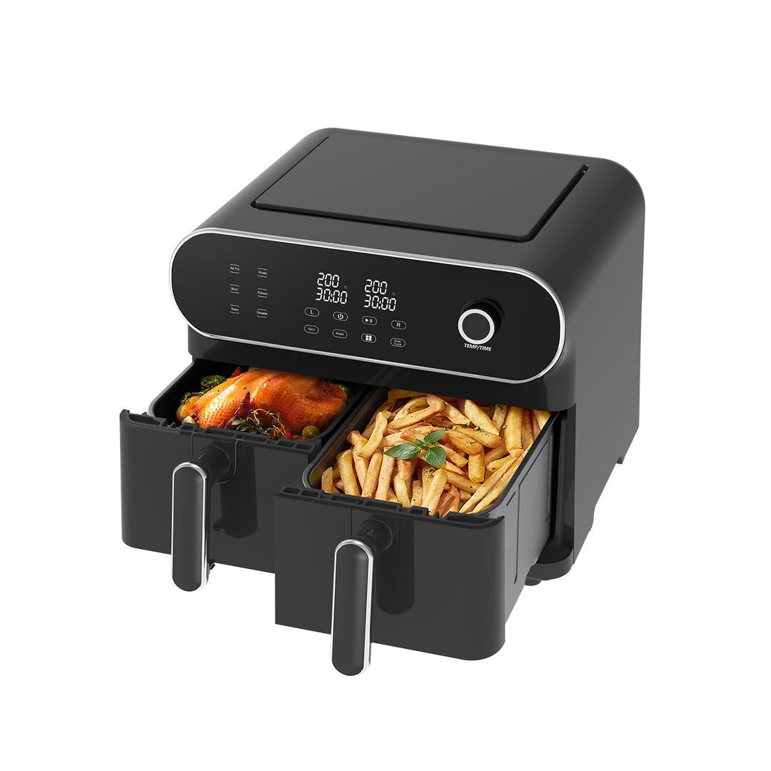 Dual Zone Heißluftfritteuse AFT11001F 11L, 2 x 5,5L